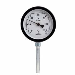Moneks Ø100mm. -30...+60˚C Alttan 10cm. Daldırma ½'' Dişli CL.2,0 Termometre