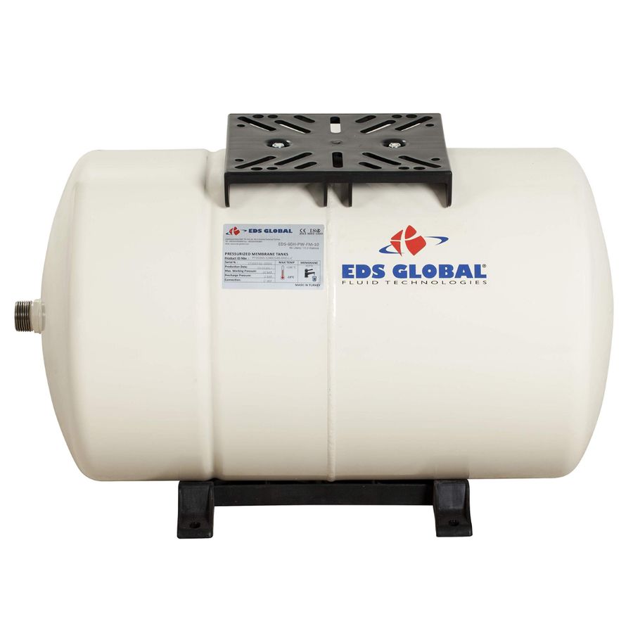 EDS Global 50lt. 10 bar Yatay Tip Sabit Membranlı Genleşme Tankı